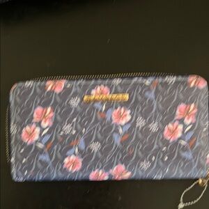 Rampage Pink and Blue Floral Wallet